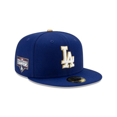 Sapca New Era Los Angeles Dodgers MLB Gold Collection 59FIFTY Fitted - Albastri